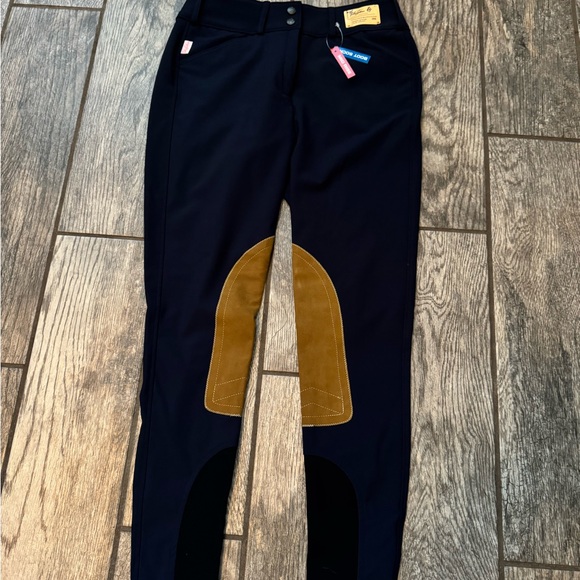 The Tailored Sportsman Pants - The Tailored Sportsman 28R Navy and Tan Breeches - New Lightweight Techno Fabric